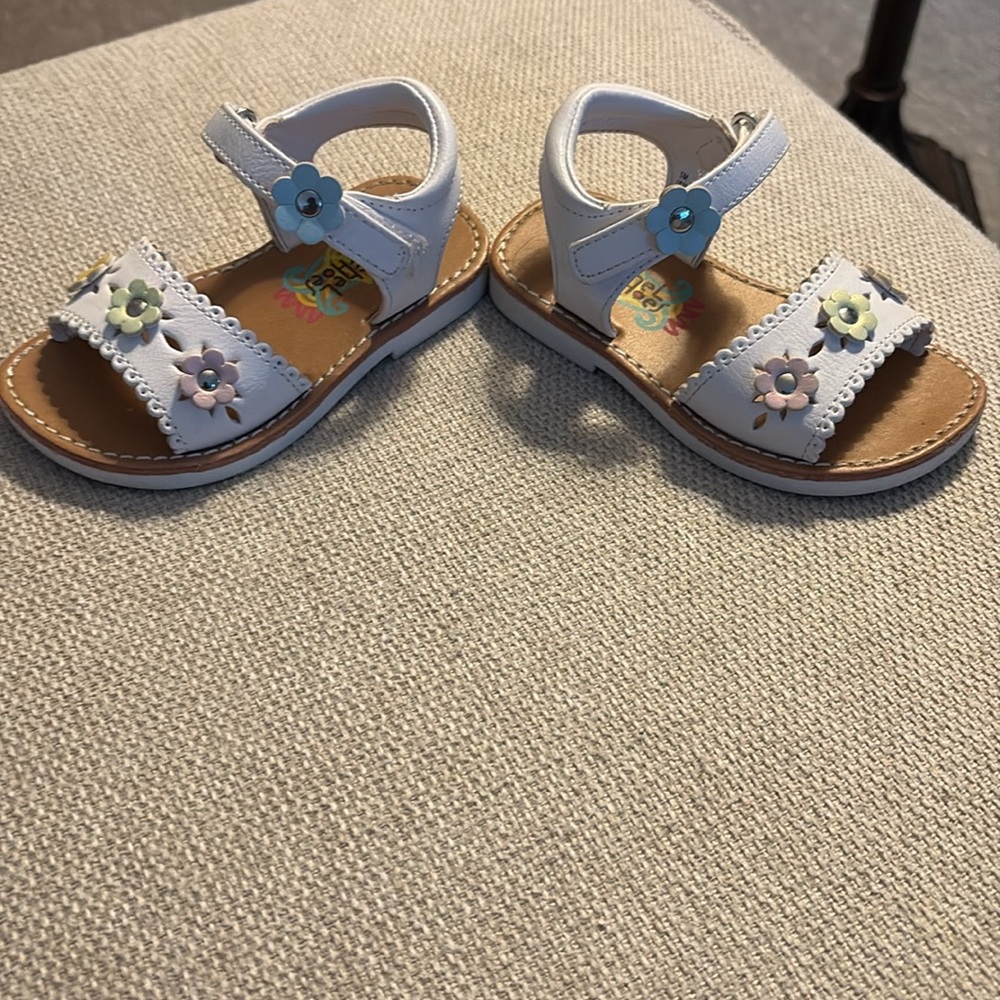 Rachel Toddler Girls Floral Band Sandals - Picture 4 of 7